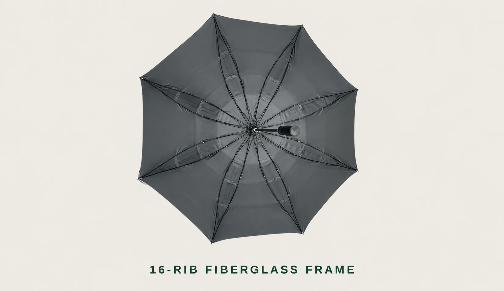 16-rib fiberglass frame detail